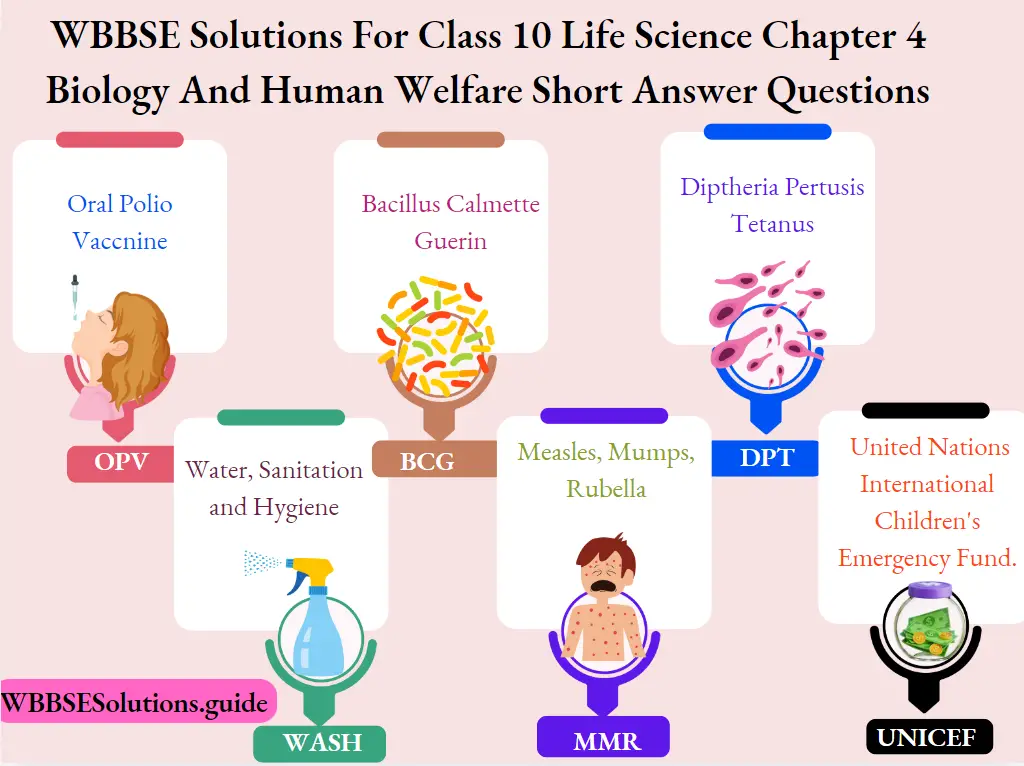 WBBSE Solutions For Class 10 Life Science Chapter 4 Biology And Human Welfare saqs