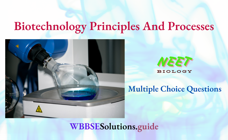 NEET Biology Biotechnology Principles And Processes Miscellaneous Multiple Choice Question And Answers