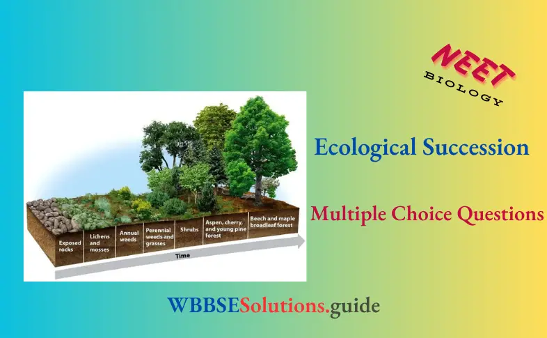 NEET Biology Ecological Succession Multiple Choice Question And Answers
