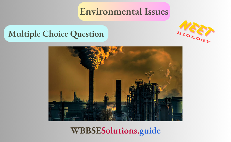 NEET Biology Environmental Issues Multiple Choice Question And Answers