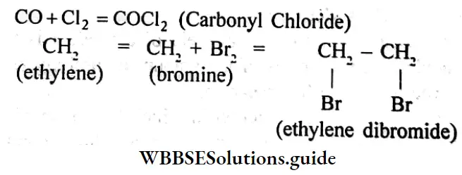 WBBSE Solutions For Class 10 Physical Science And Environment Chapter 3 Chemical Calculations Addition Reaction