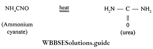 WBBSE Solutions For Class 10 Physical Science And Environment Chapter 3 Chemical Calculations Ammonium Cyanale Changes To Urea On Heating