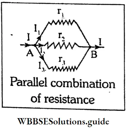 WBBSESolutions For Class 10 Physical Science And Environment Chapter 6 Current Eletricity Parallel Combination Of Resistance