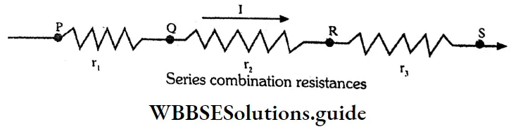 WBBSESolutions For Class 10 Physical Science And Environment Chapter 6 Current Eletricity Series Combination Resistance