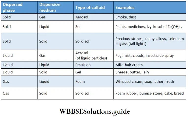 Basic Chemistry Class 12 Chapter 5 Surface Chemistry types of colloidal systems