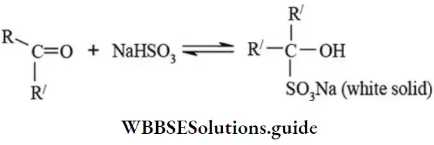NEET General Organic Chemistry Types Of Organic Reactions Addition Of Sodium Bisulphite