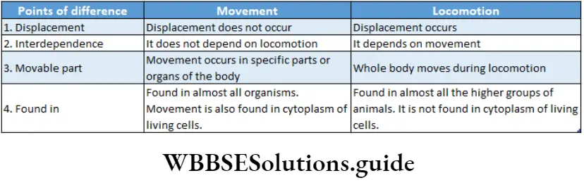 Biology Class 11 Chapter 20 Locomotion And Movement Different between movement And Locomotion