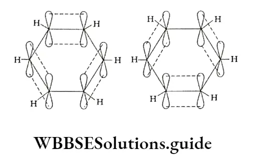 Class 11 Basic Chemistry Chapter 13 Hydrocarbons Overlapping Of Six Unhybridised P Orbitals To Form Three Pi Bonds