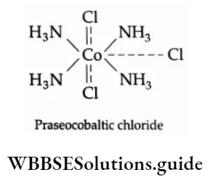 Coordination Compounds and Organometallics Praseocobaltic chloride.