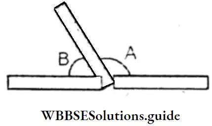 WBBSE Solution For Class 8 Chapter 6 Complementary Angles Supplementary Angles And Adjacent Angles 2 Right Angles Joining One End Of These Colourful Sticks
