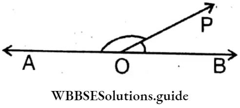 WBBSE Solution For Class 8 Chapter 6 Complementary Angles Supplementary Angles And Adjacent Angles AOP And BOP Are Greater Than 140