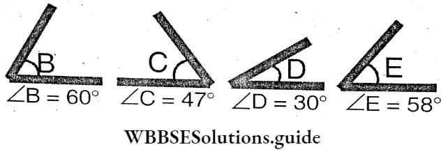WBBSE Solution For Class 8 Chapter 6 Complementary Angles Supplementary Angles And Adjacent Angles Angles 1