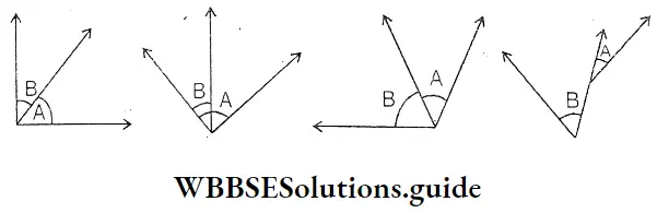 WBBSE Solution For Class 8 Chapter 6 Complementary Angles Supplementary Angles And Adjacent Angles Pair Of Angles Are Adjacent