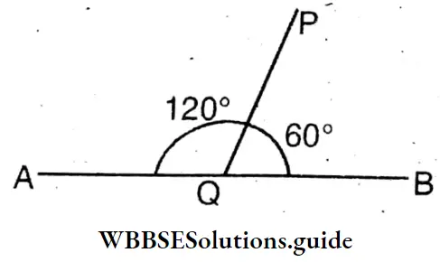 WBBSE Solution For Class 8 Chapter 6 Complementary Angles Supplementary Angles And Adjacent Angles Sayantani Drew A Straight Line AB