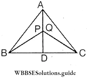 WBBSE Solutions Class 8 Chapter 20 Geometrical Proofs ABC Is The Median Of AD