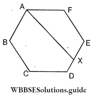 WBBSE Solutions Class 8 Chapter 20 Geometrical Proofs ABCDEF Is A Regular Hexagon