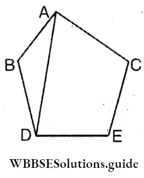 WBBSE Solutions Class 8 Chapter 20 Geometrical Proofs ABODE Is A Regular Pentagon