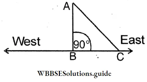 WBBSE Solutions Class 8 Chapter 20 Geometrical Proofs BC Is An East West Straight Line