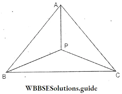 WBBSE Solutions Class 8 Chapter 20 Geometrical Proofs In Delta ABC And P Is Any Point