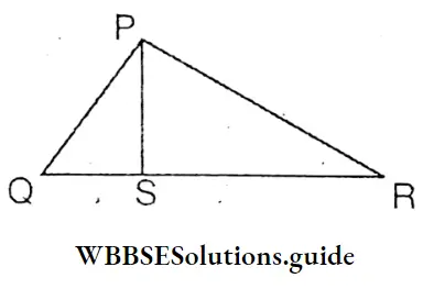 WBBSE Solutions Class 8 Chapter 20 Geometrical Proofs Megha Has Drawn PQR Triangle