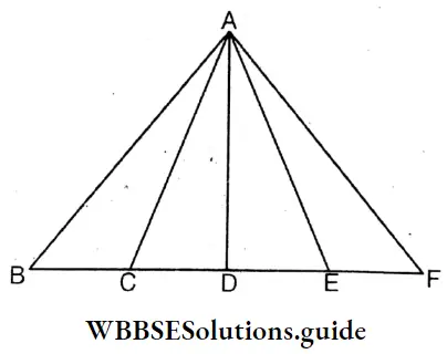 WBBSE Solutions Class 8 Chapter 20 Geometrical Proofs These Triangles Are In A Same Straight Line And Have Same Vertex