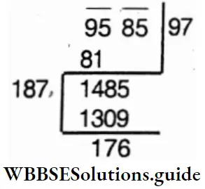 WBBSE Solutions For Class 6 Maths Chapter 18 Square Root 9585 Least Number