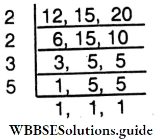 WBBSE Solutions For Class 6 Maths Chapter 18 Square Root LCM Of 12 15 20
