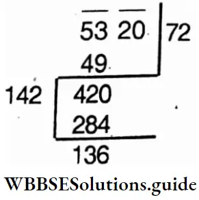 WBBSE Solutions For Class 6 Maths Chapter 18 Square Root Least Number Subtracted From 5320 Is 9