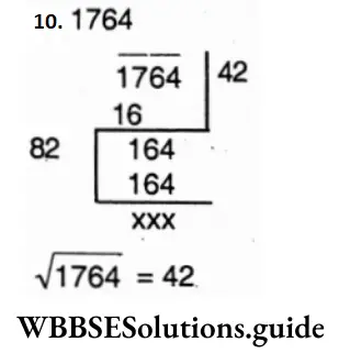 WBBSE Solutions For Class 6 Maths Chapter 18 Square Root Square Root By The Division Method-3