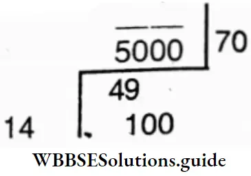 WBBSE Solutions For Class 6 Maths Chapter 18 Square Root Two Square Numbers Nearest To 5000