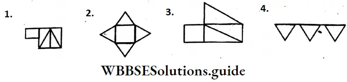 WBBSE Solutions For Class 6 Maths Chapter 26 Open Shapes Of Regular Solids 2 Is A Paper Made Terahedron Is Opened