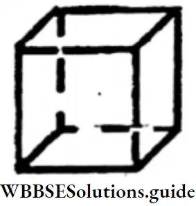 WBBSE Solutions For Class 6 Maths Chapter 26 Open Shapes Of Regular Solids Cube Shaped Paper Box