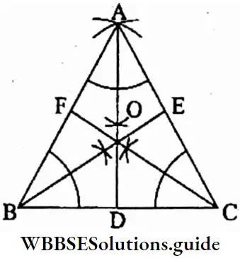 WBBSE Solutions For Class 6 Maths Chapter Chapter 22 Drawing Of Different Geometrical Figures A Triangle ABC With Help Of A Scale And Pencil