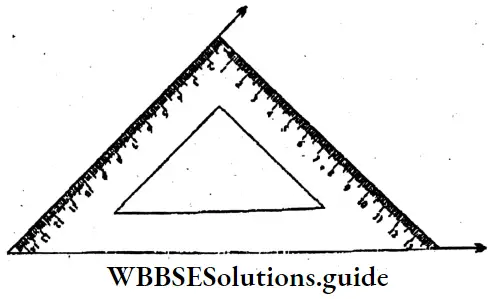 WBBSE Solutions For Class 6 Maths Chapter Chapter 22 Drawing Of Different Geometrical Figures Angle PQR Is 45 Degrees