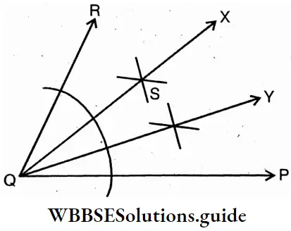 WBBSE Solutions For Class 6 Maths Chapter Chapter 22 Drawing Of Different Geometrical Figures Angle PQR Using Scale Pencil And Compass