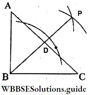 WBBSE Solutions For Class 6 Maths Chapter Chapter 22 Drawing Of Different Geometrical Figures Perpendicular From A B And C On The Opposite Side Meet At Point