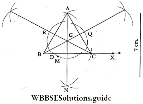 WBBSE Solutions For Class 6 Maths Chapter Chapter 22 Drawing Of Different Geometrical Figures Three Perpendicular AP BQ And CR Meet At O