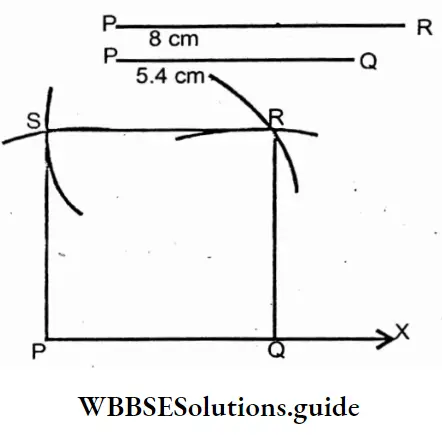WBBSE Solutions For Class 7 Maths Chapter 21 Construction Of Quadrilateral Quadritateral PQRS