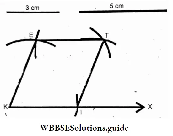 WBBSE Solutions For Class 7 Maths Chapter 21 Construction Of Quadrilateral Rhombus From The X Ray Of Line Segment