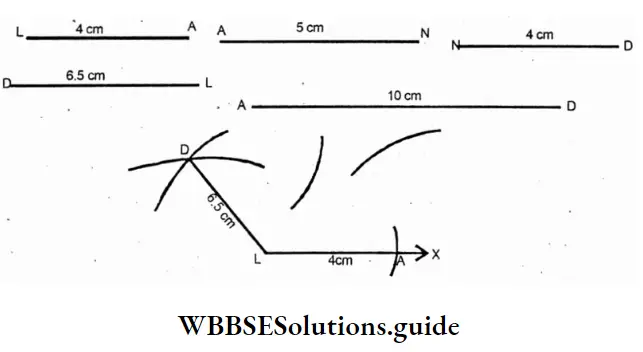 WBBSE Solutions For Class 7 Maths Chapter 21 Construction Of Quadrilateral Rough Quadritateral LAND