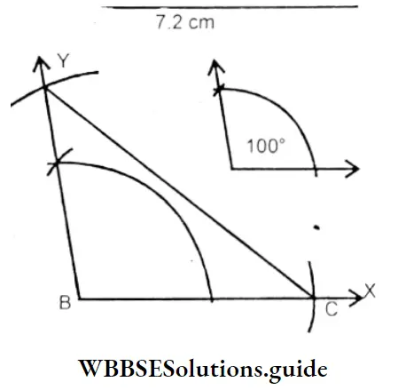 WBBSE Solutions For Class 7 Maths Chapter 8 Construction Of Triangles Isosceles Triangle