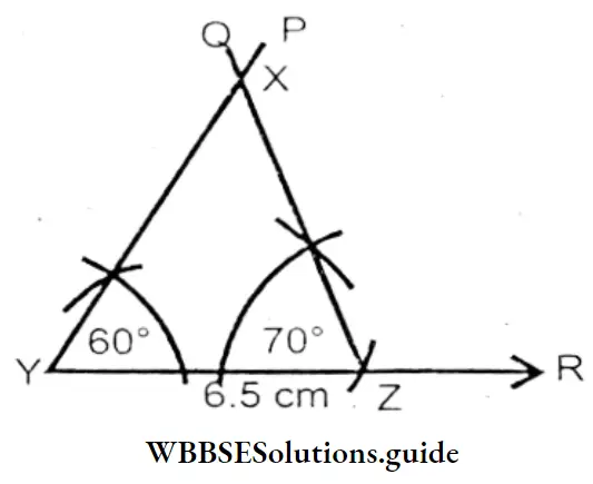 WBBSE Solutions For Class 7 Maths Chapter 8 Construction Of Triangles Ray Of YR