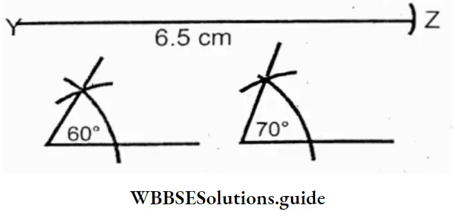 WBBSE Solutions For Class 7 Maths Chapter 8 Construction Of Triangles Triangle Of XYZ