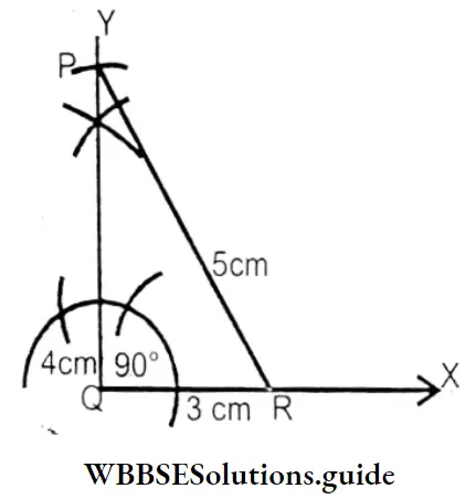 WBBSE Solutions For Class 7 Maths Chapter 8 Construction Of Triangles Triangle PQR