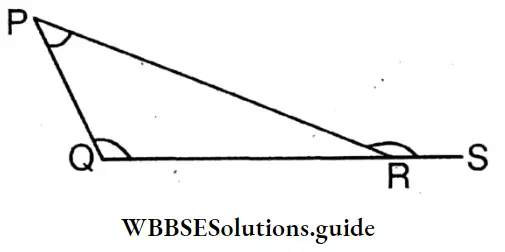 WBBSE Solutions For Class 8 Chapter 16 Verification Of The Relation Between The Angles And The Sides Of A Triangle Relation Between The Exterior Angle