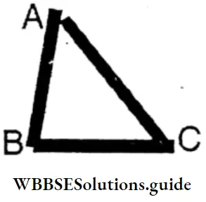 WBBSE Solutions For Class 8 Chapter 16 Verification Of The Relation Between The Angles And The Sides Of A Triangle Triangle ABC