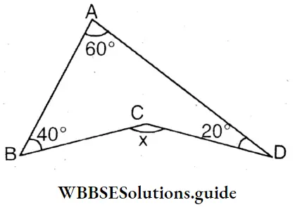 WBBSE Solutions For Class 8 Chapter 16 Verification Of The Relation Between The Angles And The Sides Of A Triangle Value Of Angle X 1