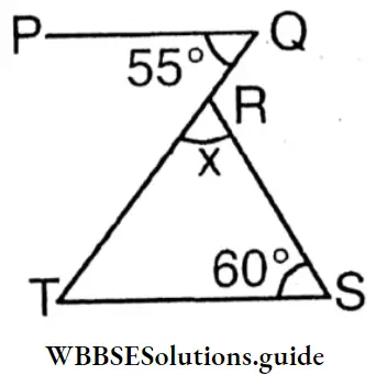 WBBSE Solutions For Class 8 Chapter 16 Verification Of The Relation Between The Angles And The Sides Of A Triangle Value Of Angle X 3